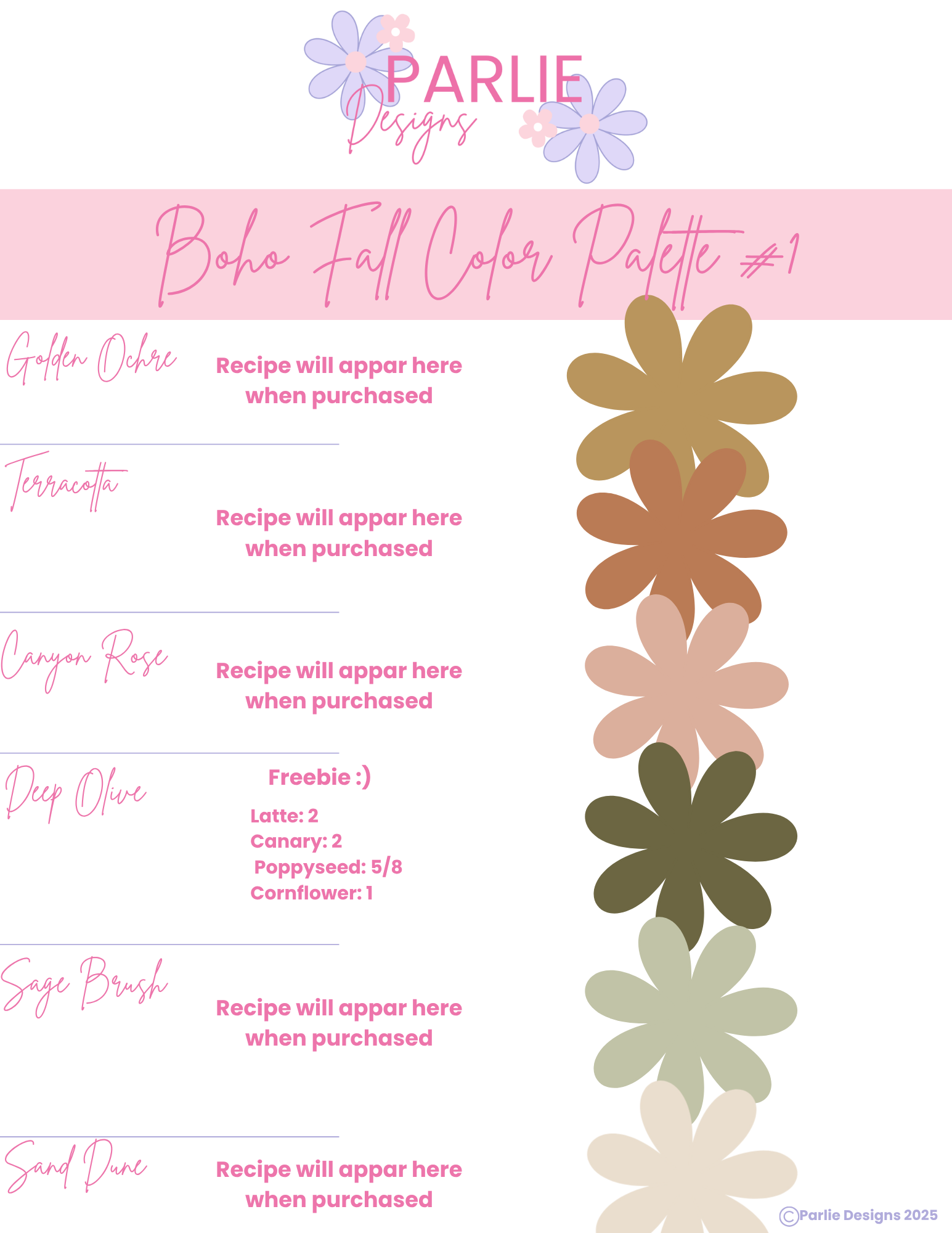 Clay Color Palette: Boho Fall