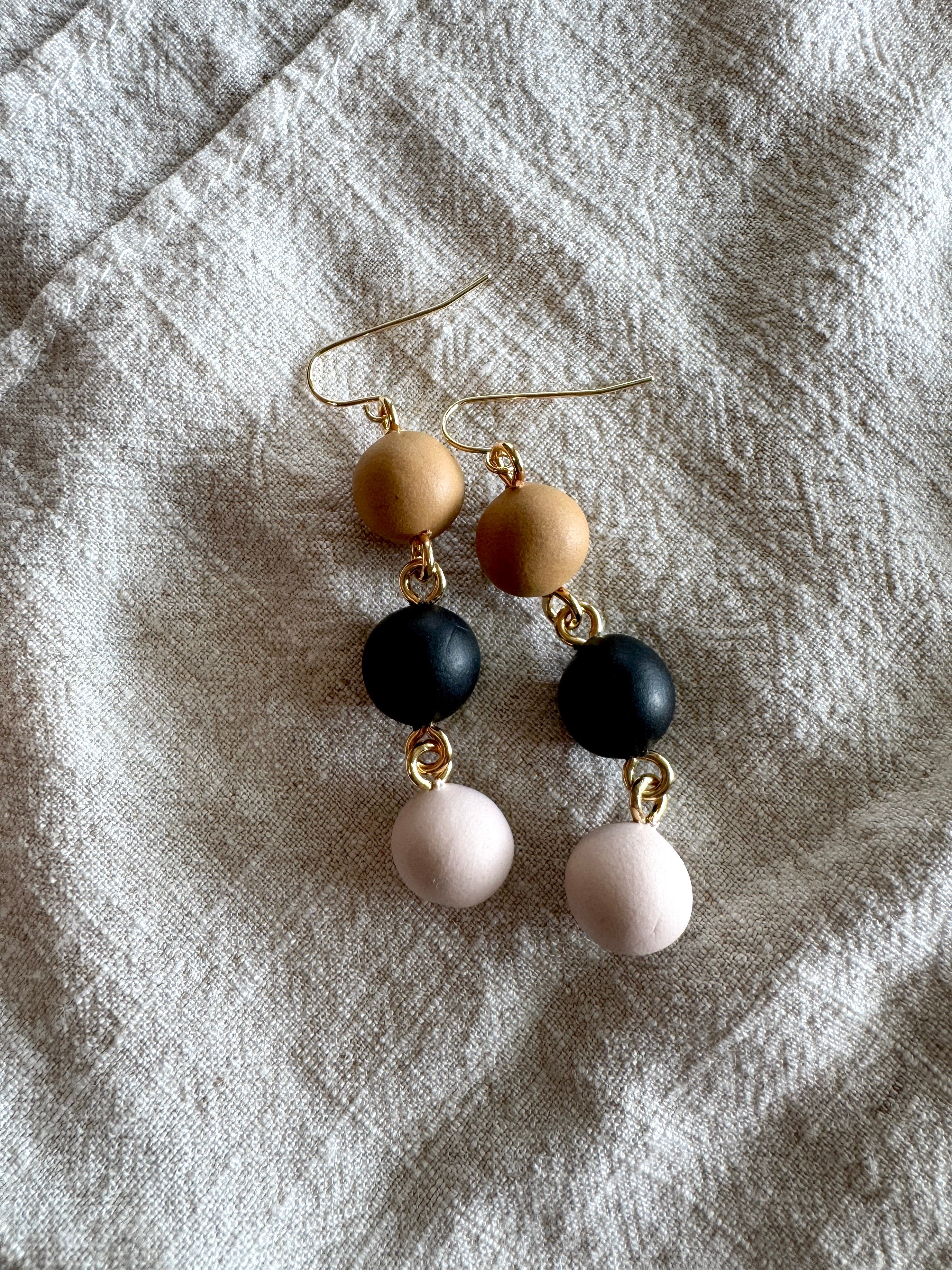 Beads neutral/ Polymer Clay Jewelry