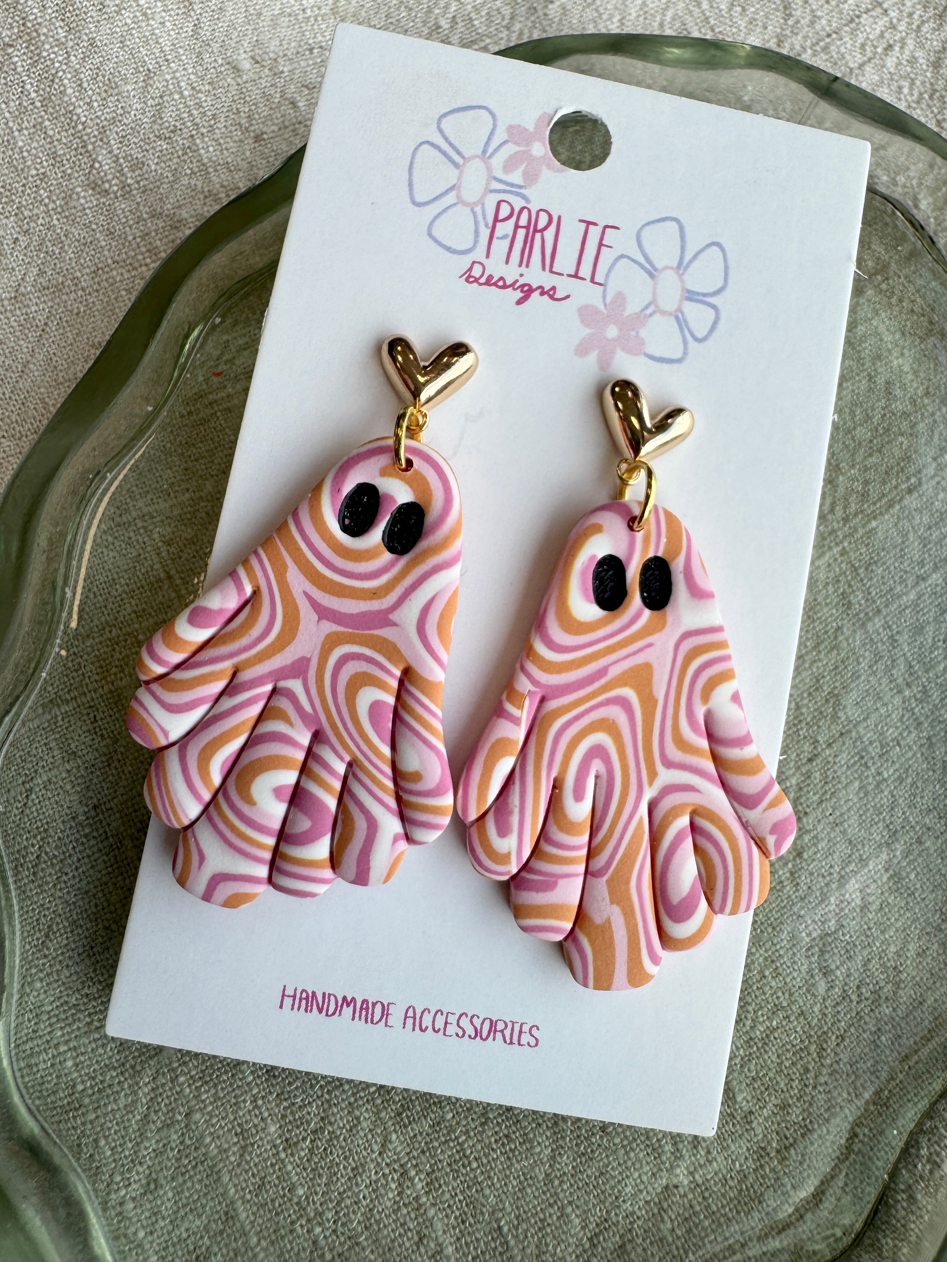 Groovy Ghost Dangles