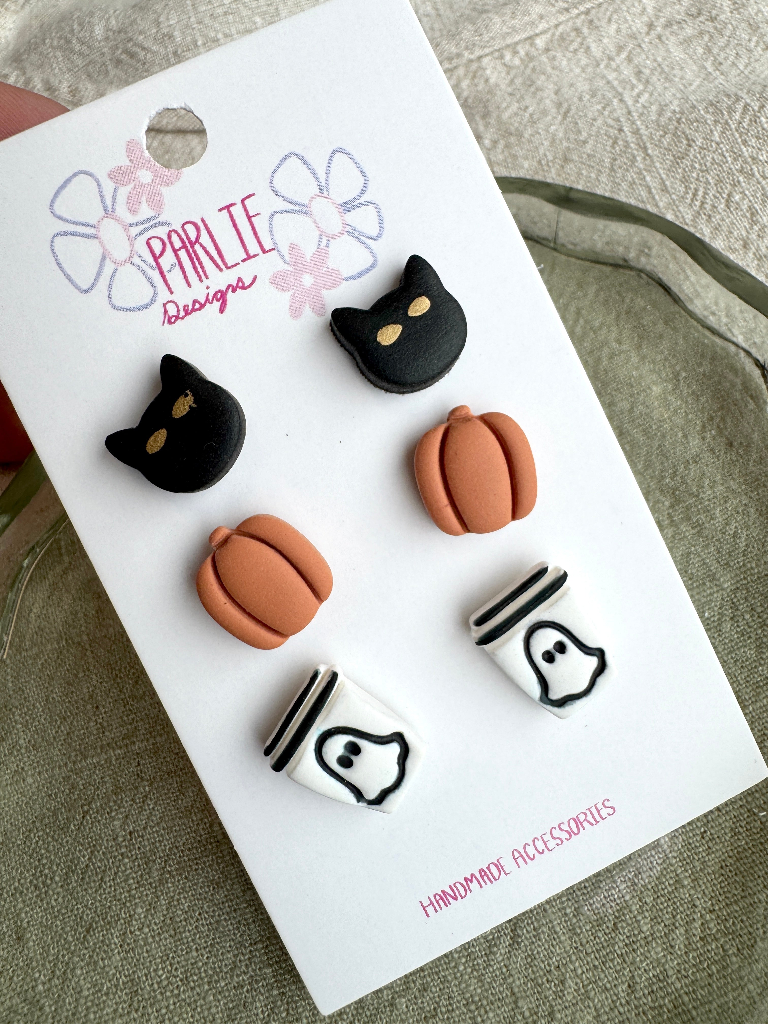 Spooky Trio Studs