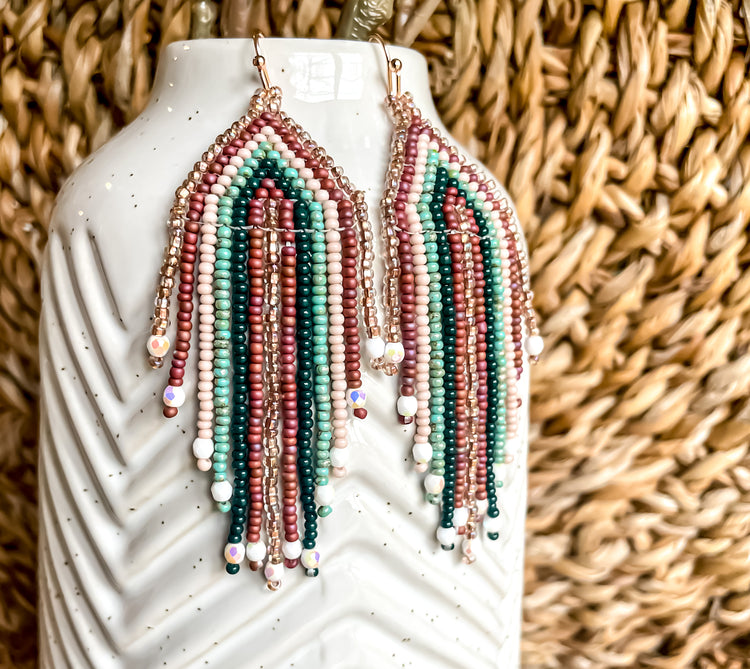 Hand Beaded Fringe!