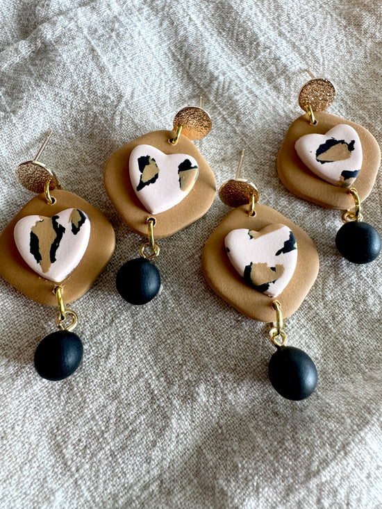 Cheetah Love/ Polymer Clay Jewelry