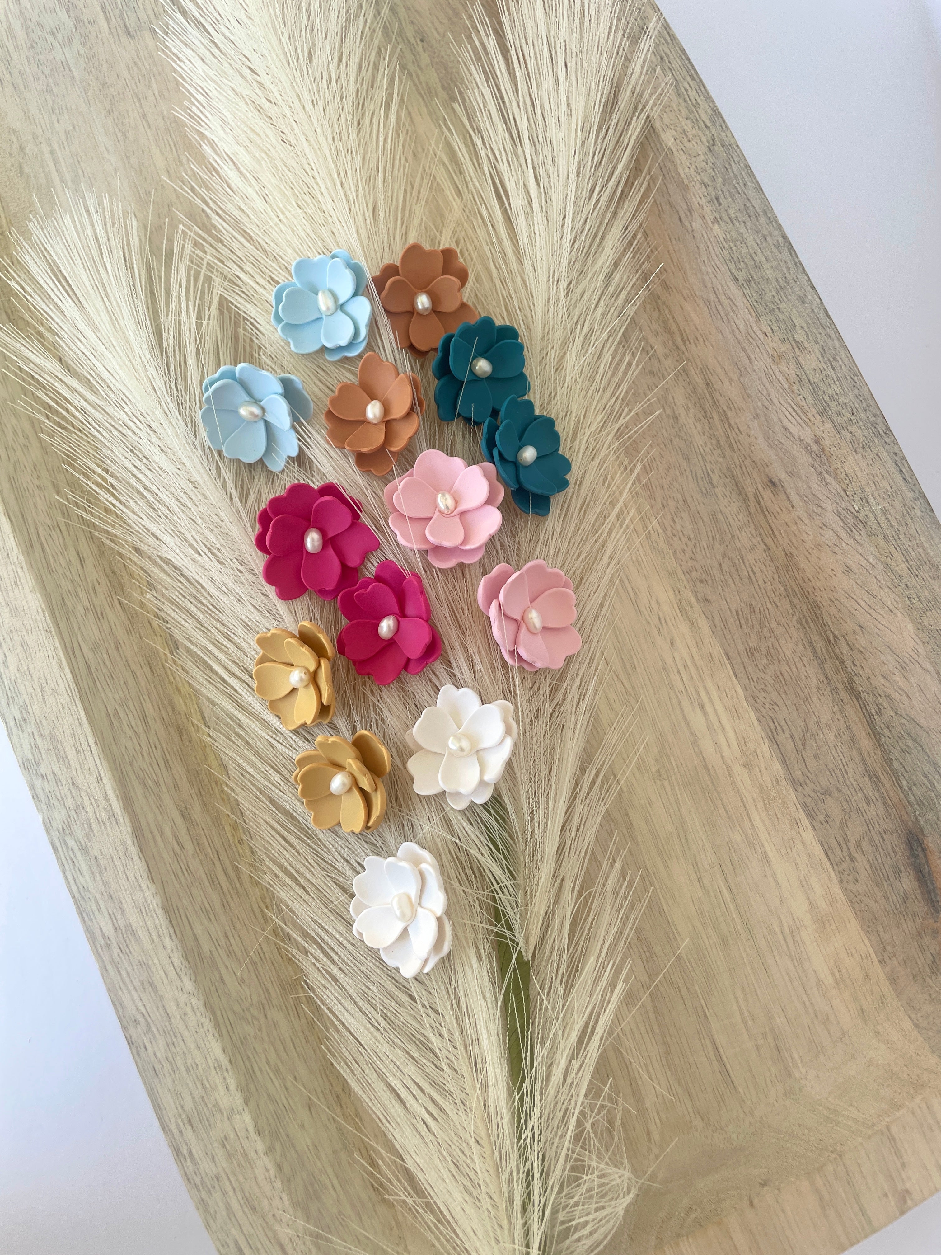 Oversized Floral Studs