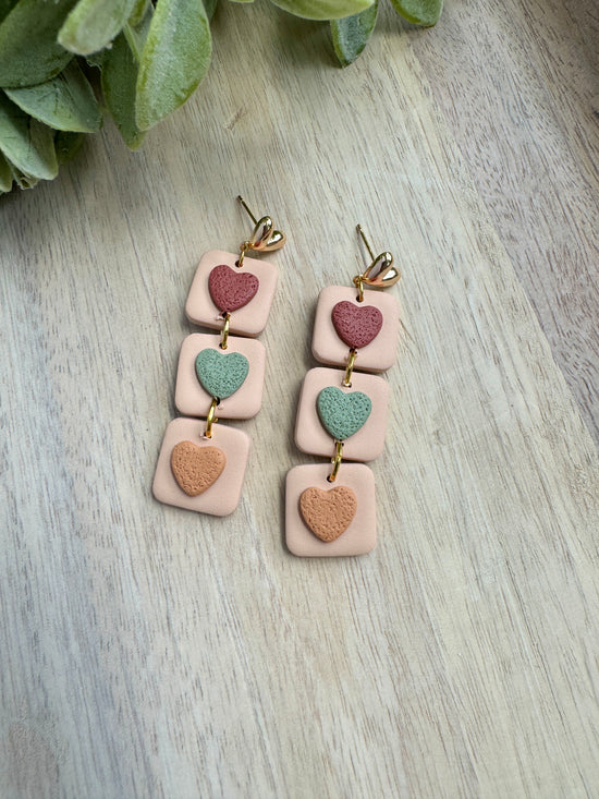 Fall Heart Dangles