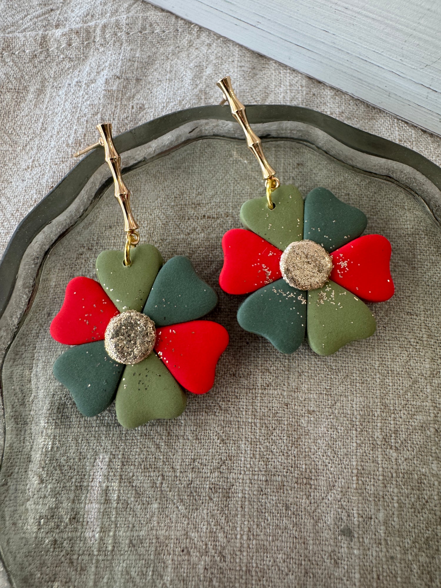 Big Christmas Flower Dangle