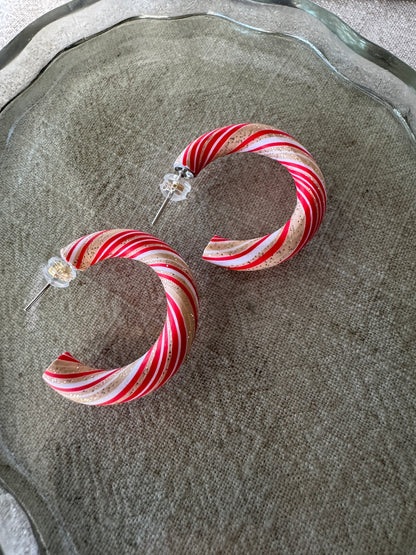 Candy Cane Hoops