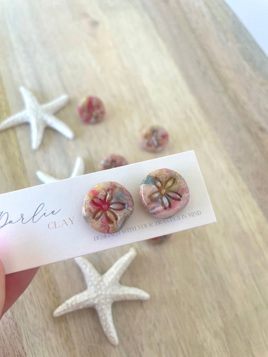 Multi Color Sand Dollar Stud (Limited Edition)