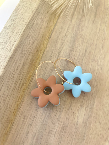 Reversible Flower Hoops