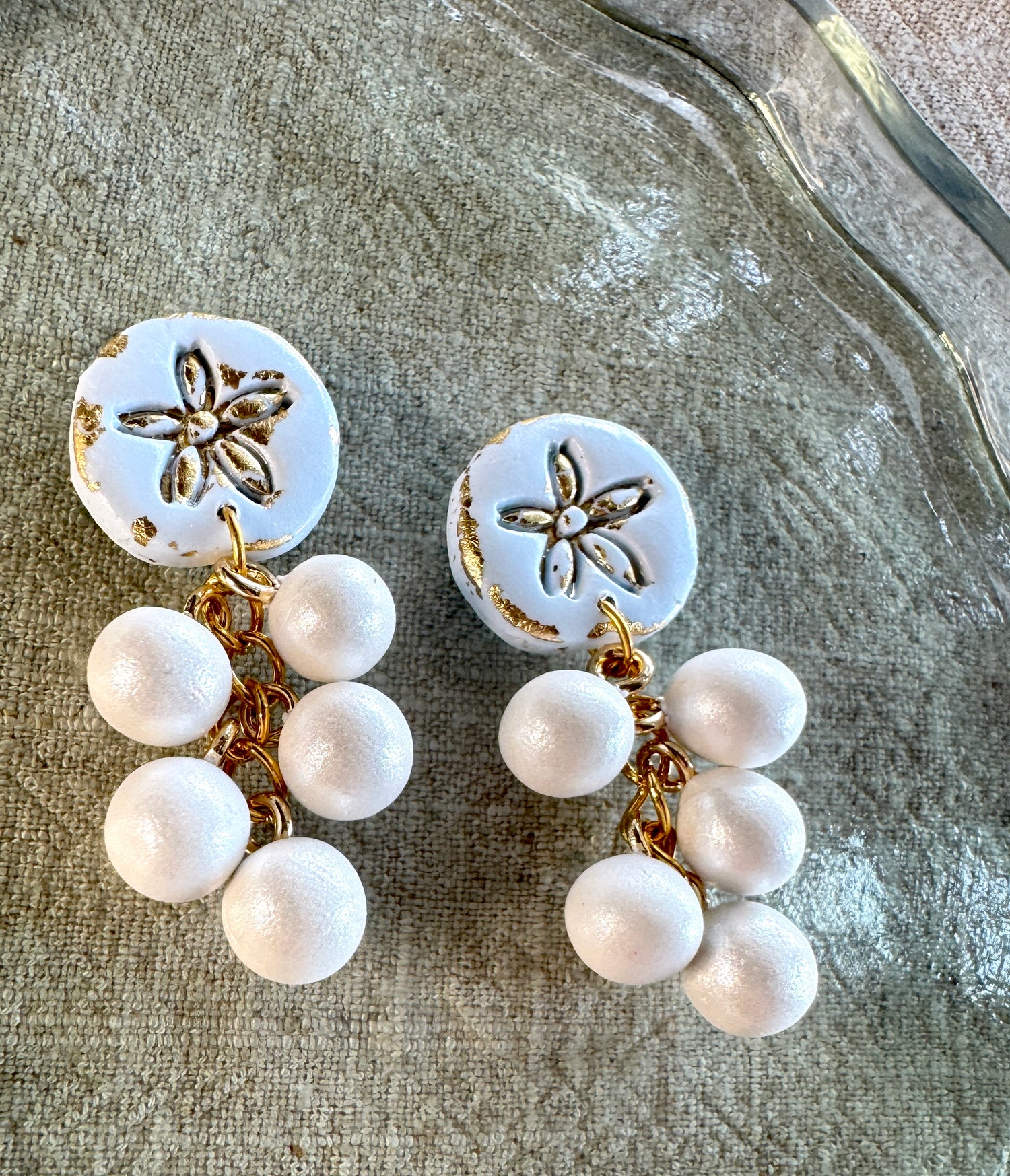 Sand Dollar and Pearls