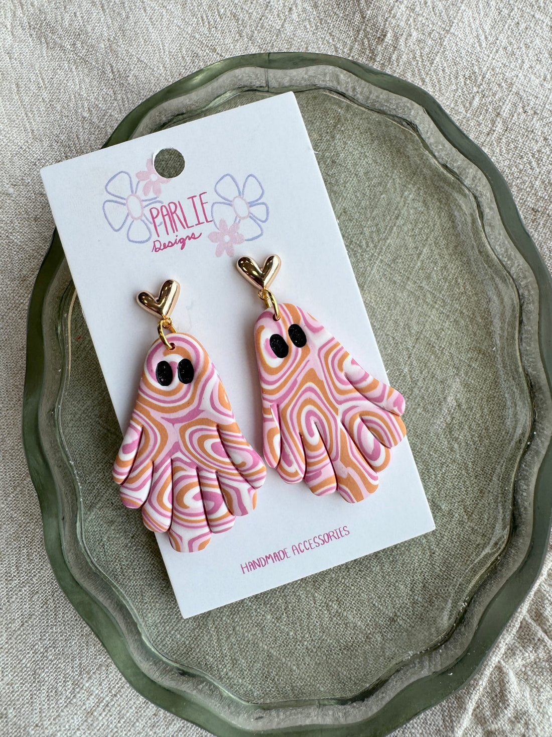 Groovy Ghost Dangles