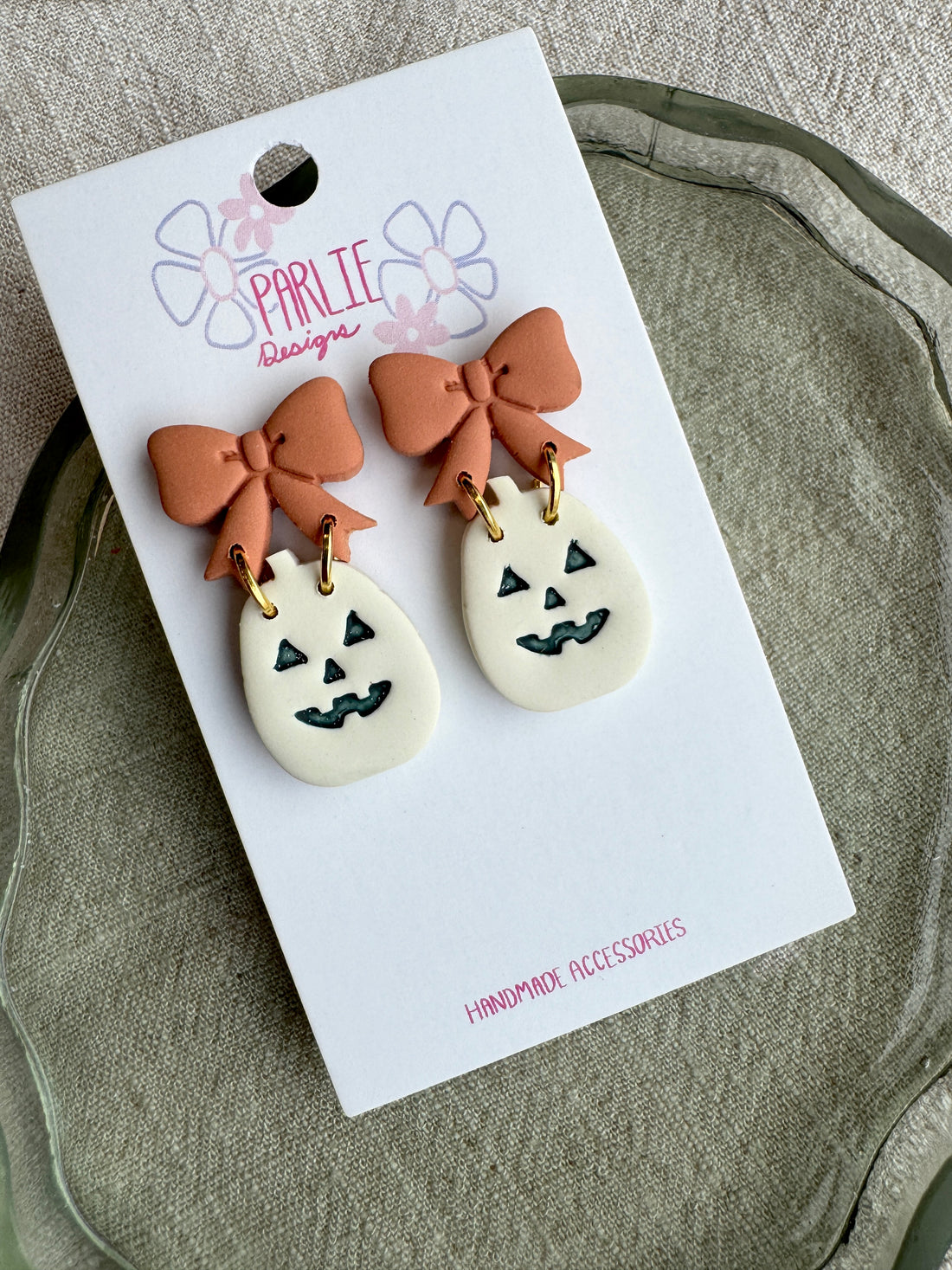 Jack-O-Bows earrings