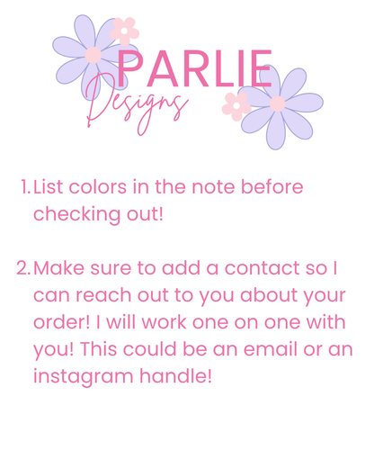 Triple Dangle- custom colors available