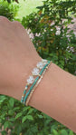 Graduation stack / gold filled stretch bracelet