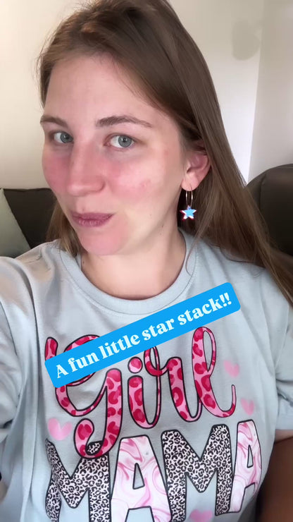 Red, White, &amp; Blue Star Hoop